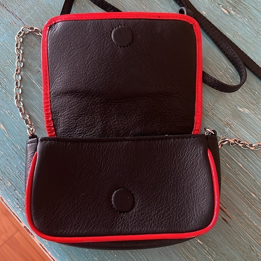 Brighton small crossbody embroidered flowers leather chain strap - Picture 2 of 7